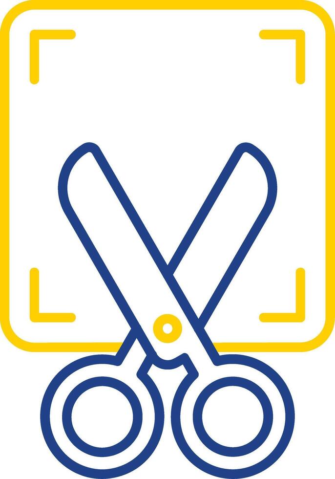 Screenshot Line Two Color Icon vector