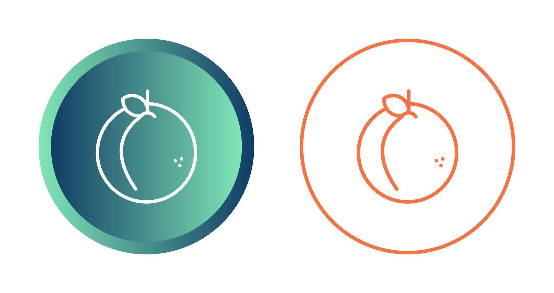 Peach Vector Icon