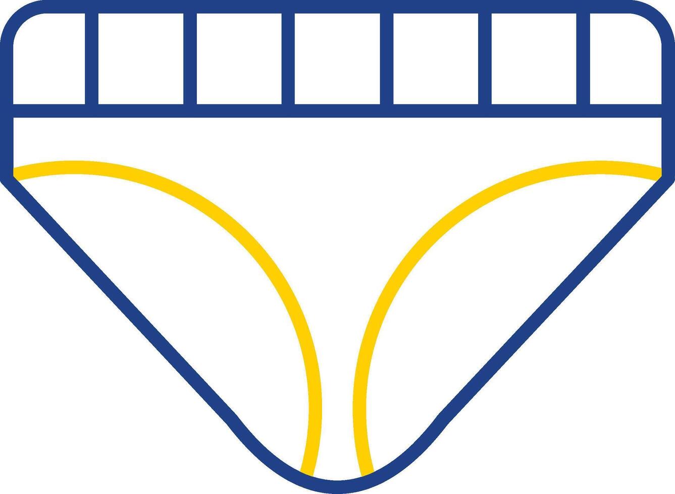 Underwear Line Two Color Icon vector