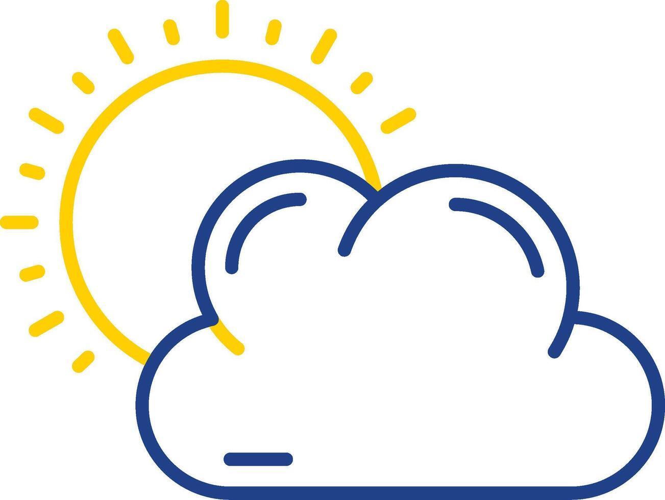 Weather Line Two Color Icon vector