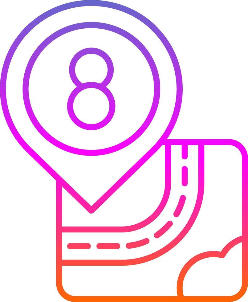 Eight Line Two Color Icon vector