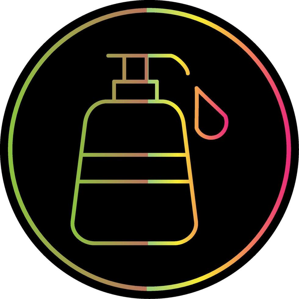 Liquid Soap Line Gradient Due Color Icon vector