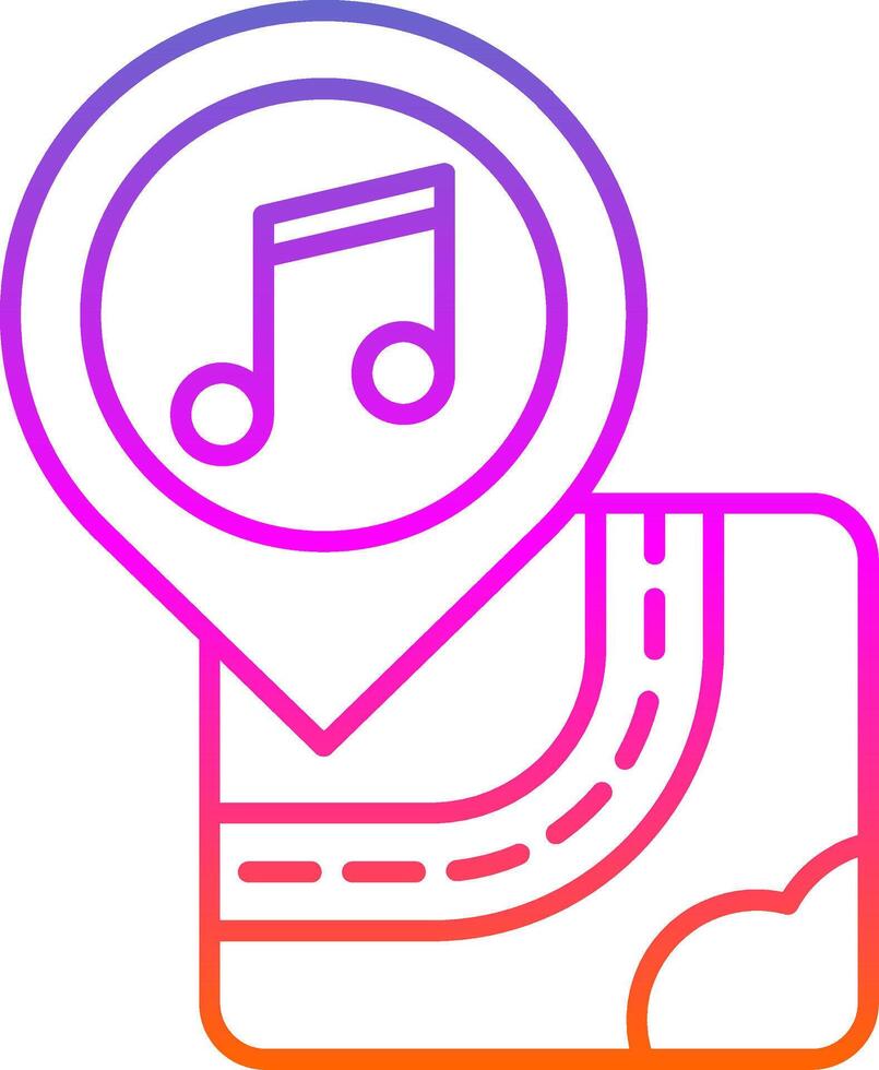 Concert Line Two Color Icon vector