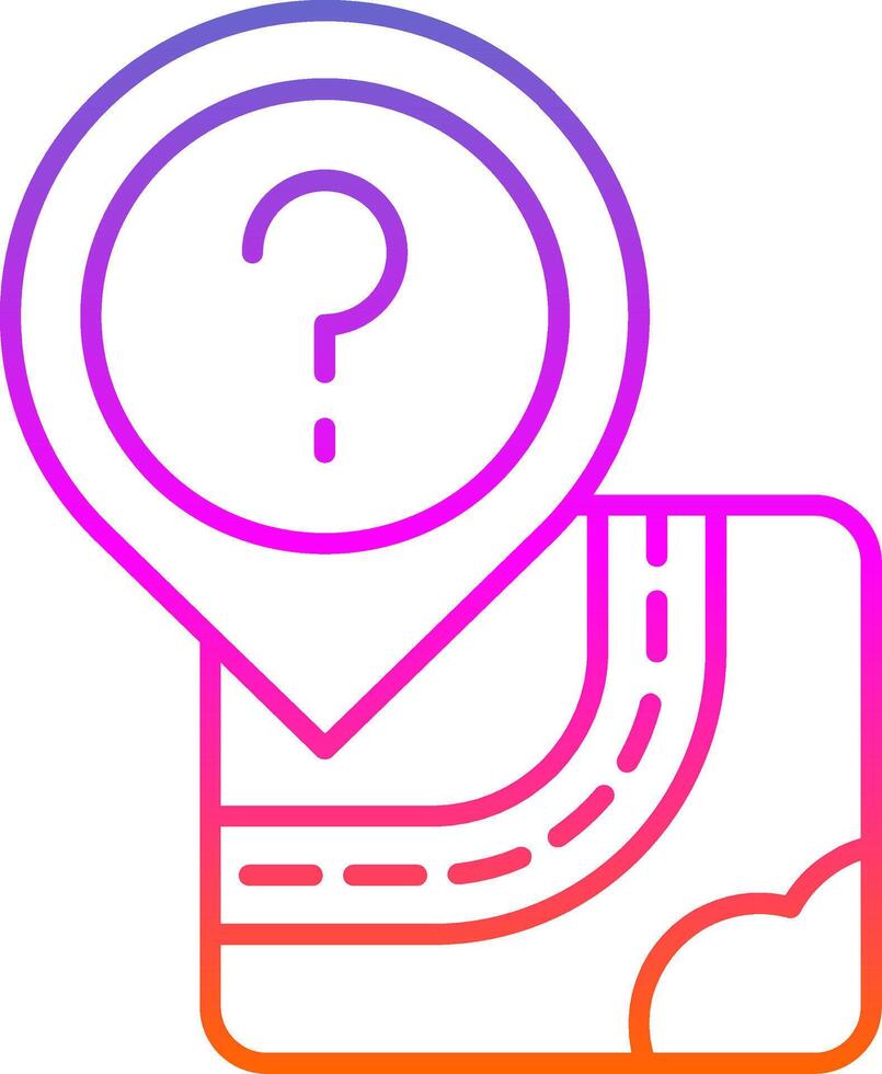 Question Line Two Color Icon vector