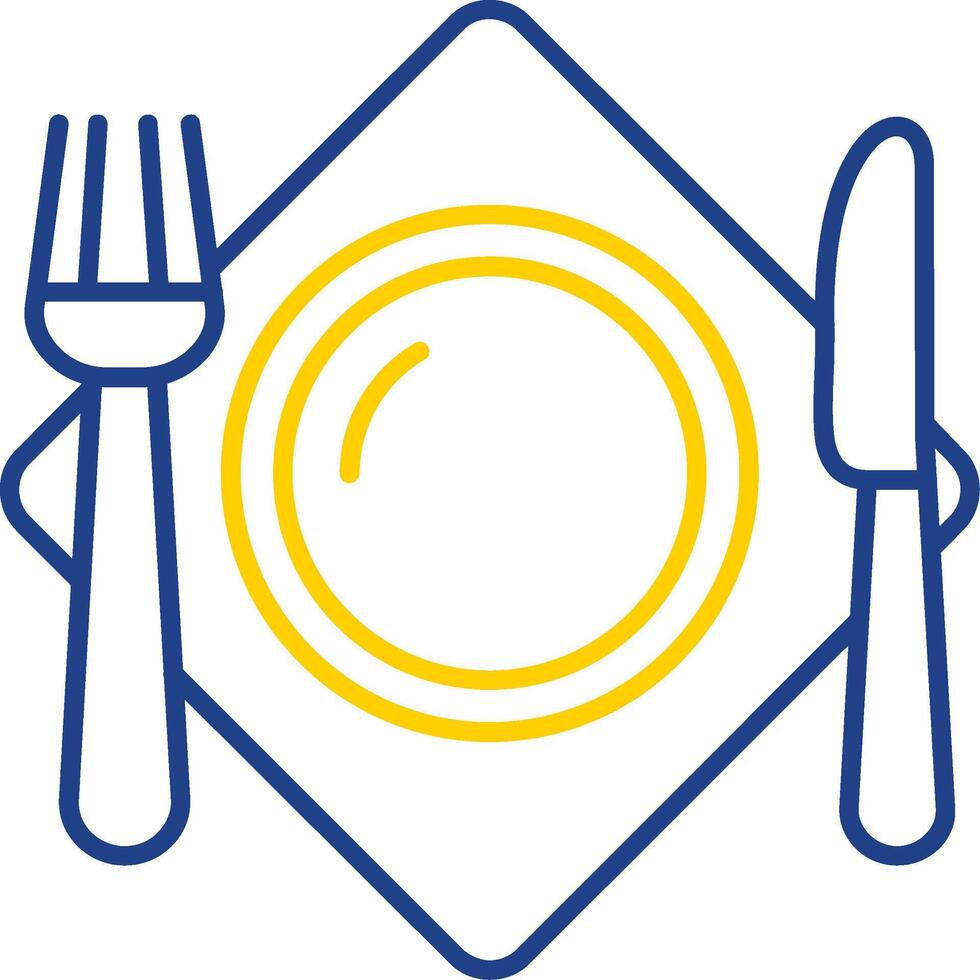 Cutlery Line Two Color Icon vector