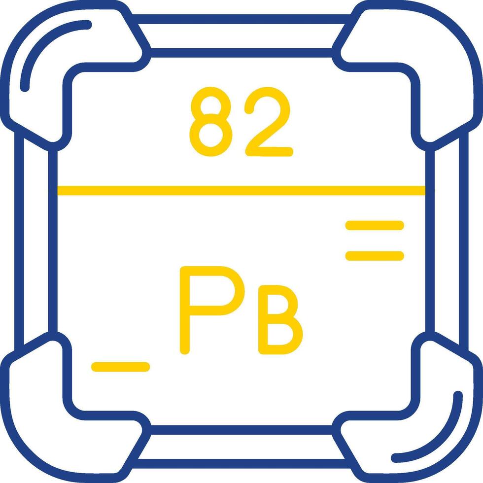Lead Line Two Color Icon vector