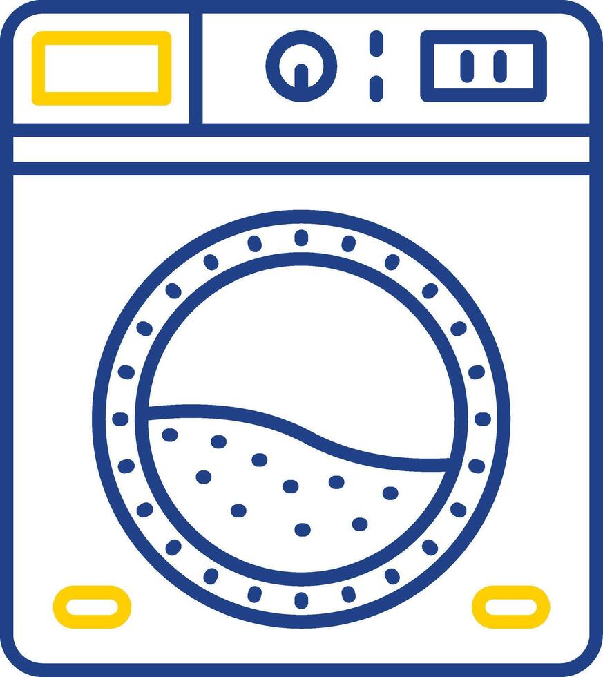 Laundry Line Two Color Icon vector