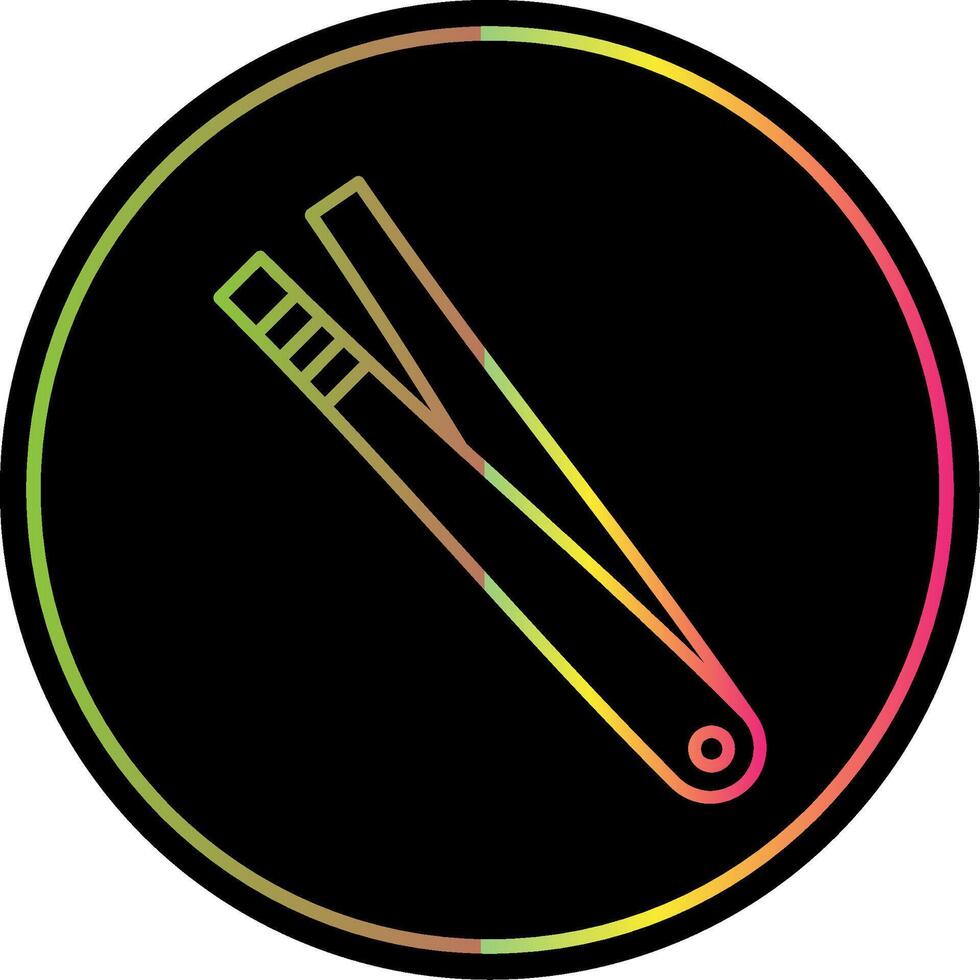 Tweezer Line Gradient Due Color Icon vector