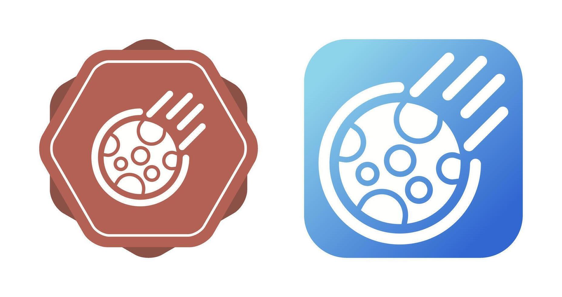 Meteor Vector Icon