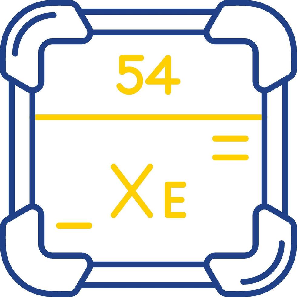 Xenon Line Two Color Icon vector