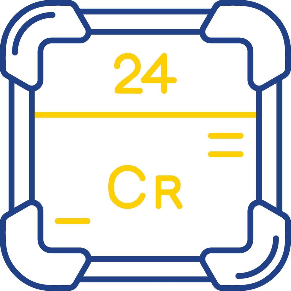 Chromium Line Two Color  Icon vector