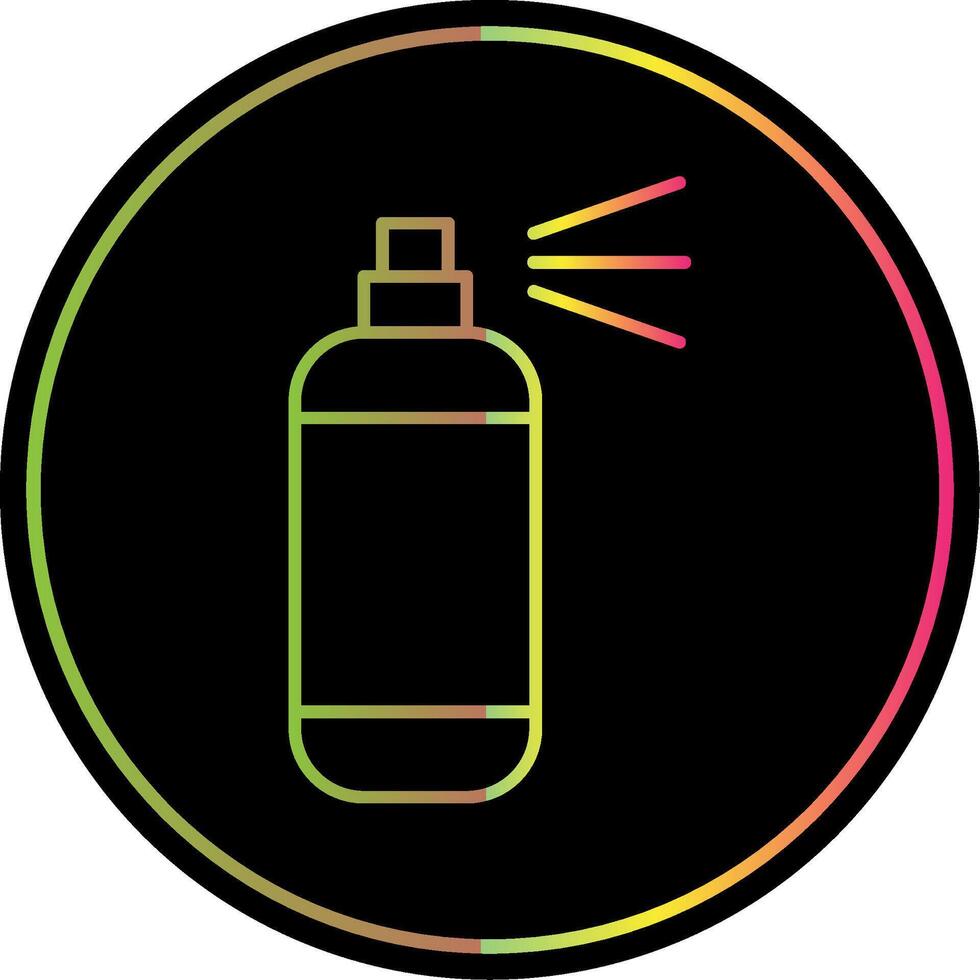 Spray Paint Line Gradient Due Color Icon vector