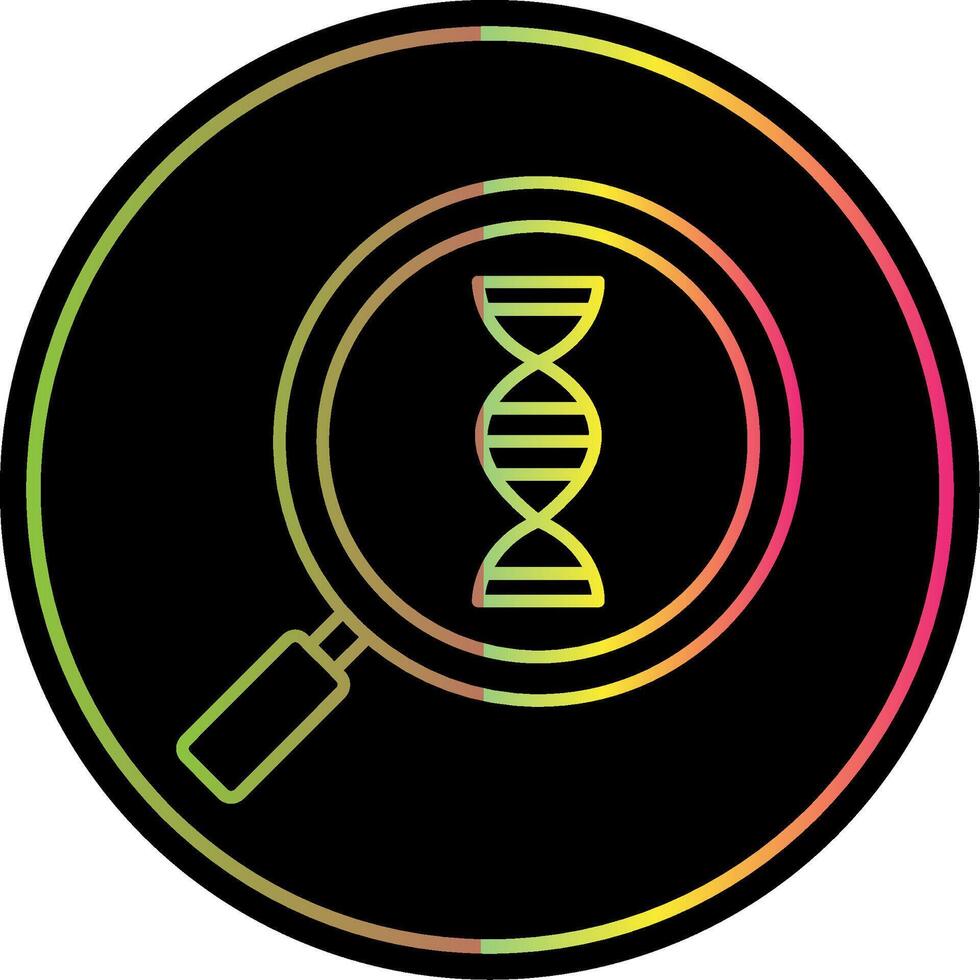 Biology Line Gradient Due Color Icon vector