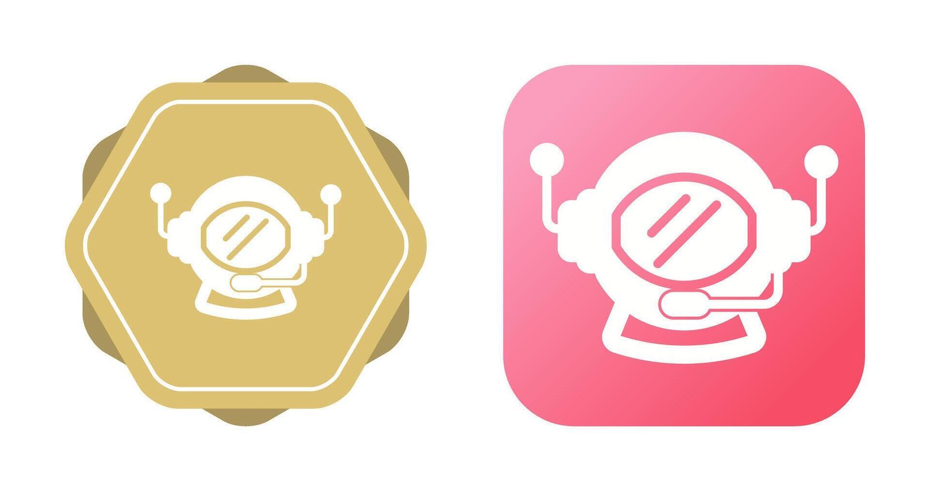 Astronaut Helmet Vector Icon