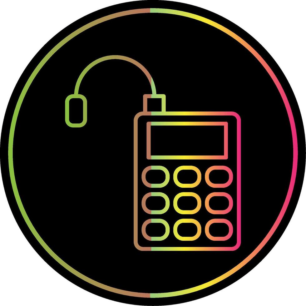 Microphone Line Gradient Due Color Icon vector