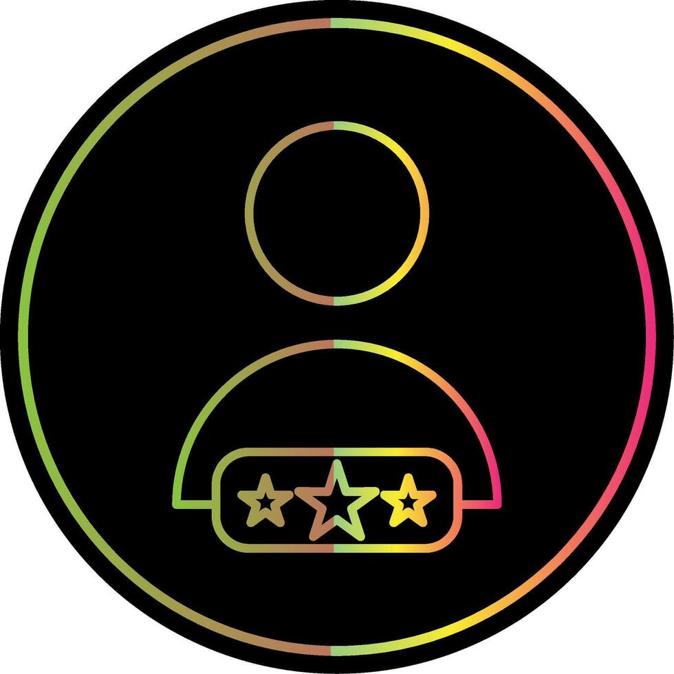 Customer Review Line Gradient Due Color Icon vector
