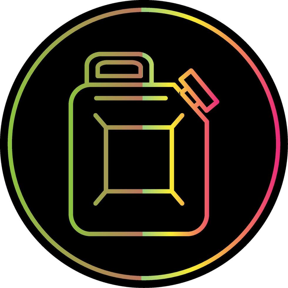 Canister Line Gradient Due Color Icon vector