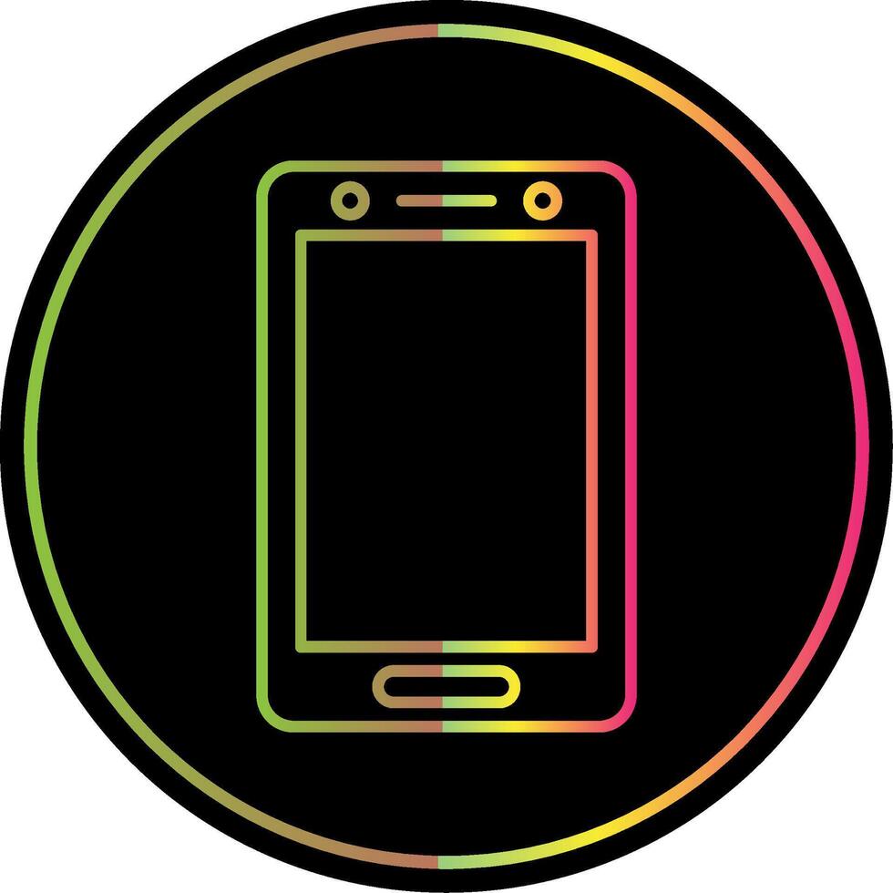 Smartphone Line Gradient Due Color Icon vector