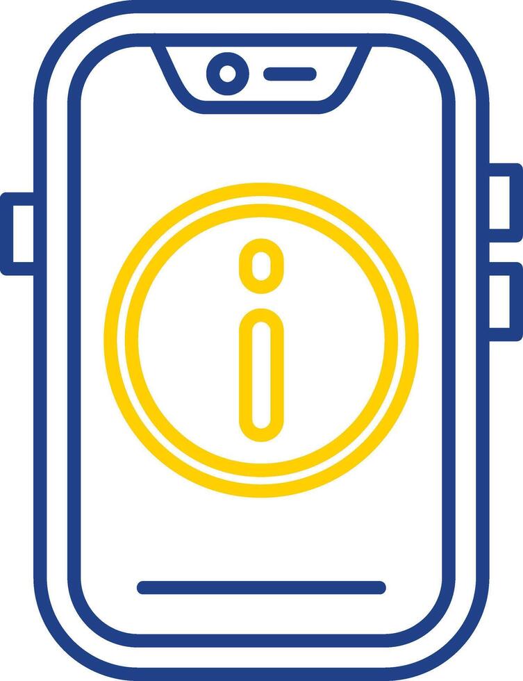 Info Line Two Color Icon vector