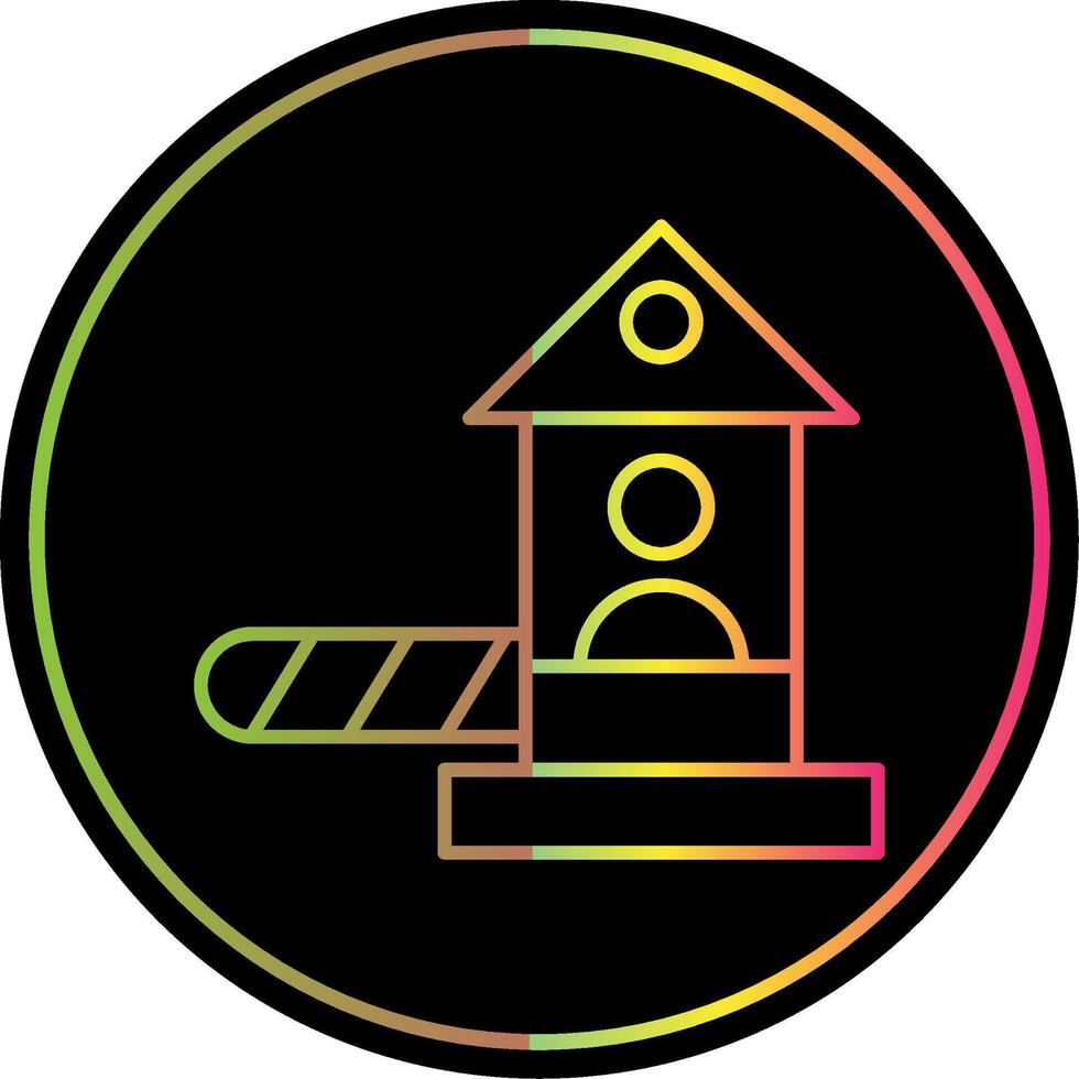 Checkpoint Line Gradient Due Color Icon vector