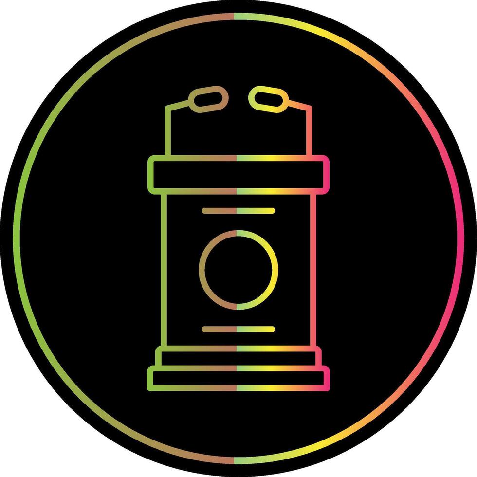 Lectern Line Gradient Due Color Icon vector