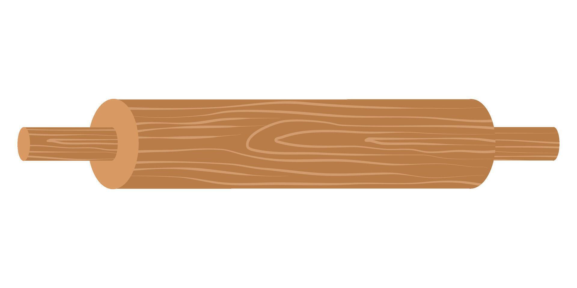 Rolling Pin for Baking, Kitchen Utensil vector