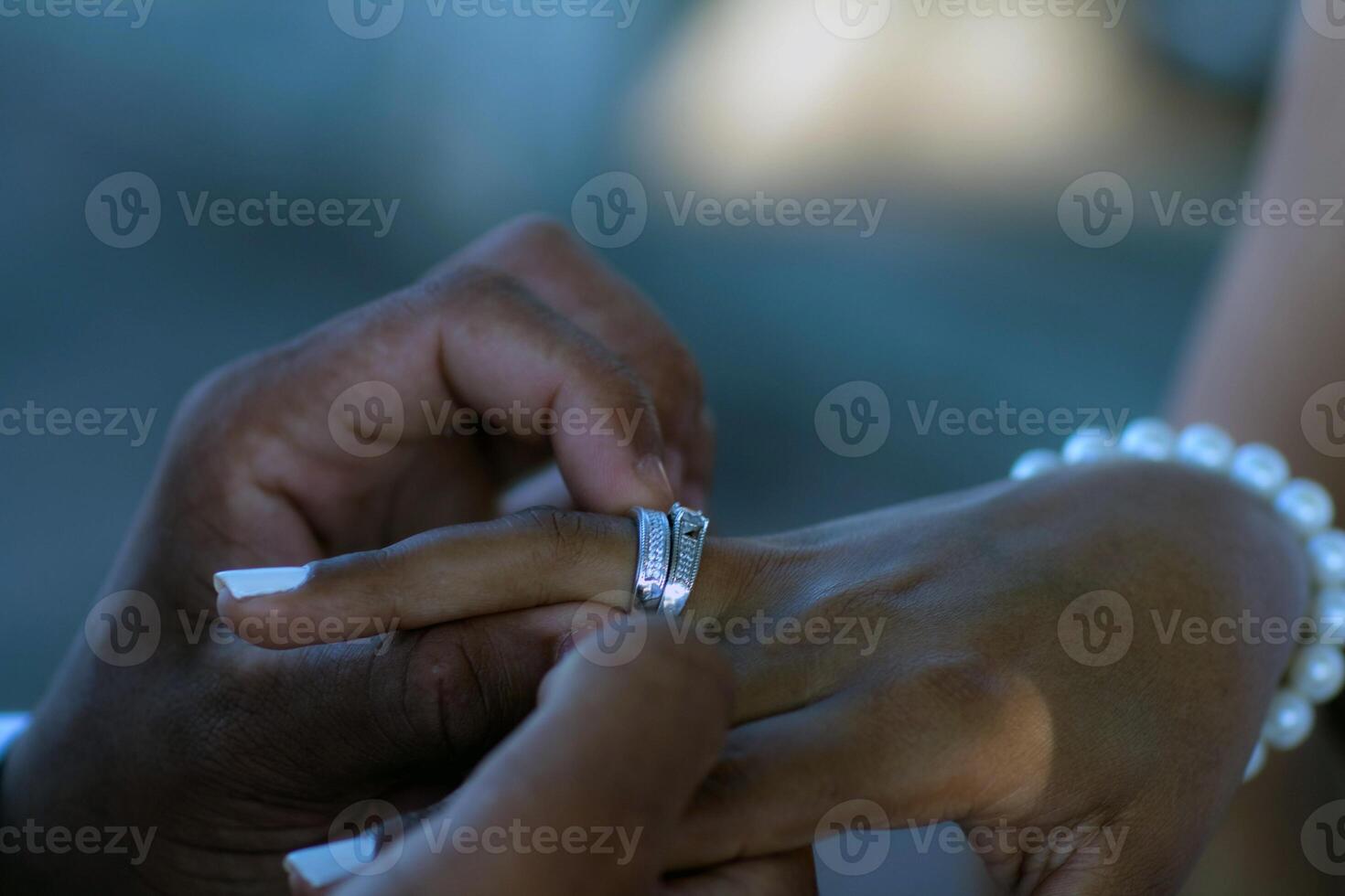 Wedding ring, celebration of wedding or engagement background photo