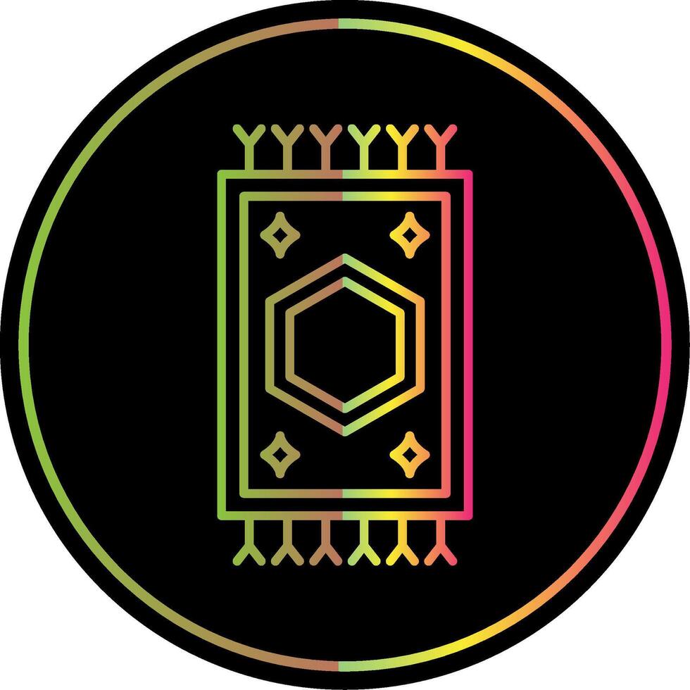 Carpet Line Gradient Due Color Icon vector