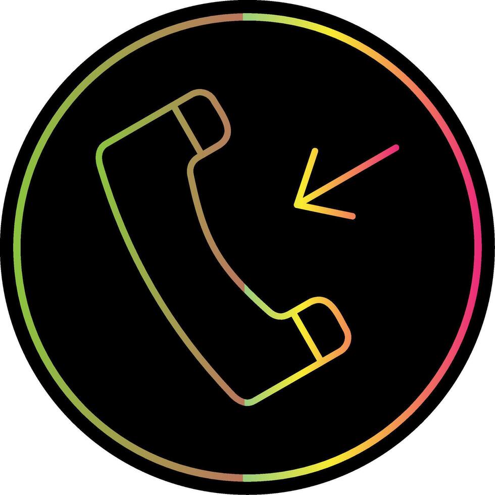 Outbound Line Gradient Due Color Icon vector