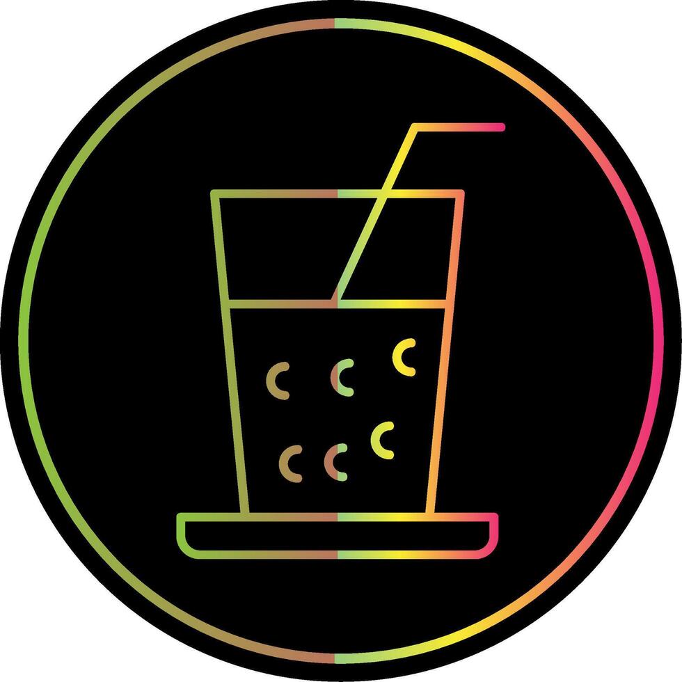 Drinks Line Gradient Due Color Icon vector