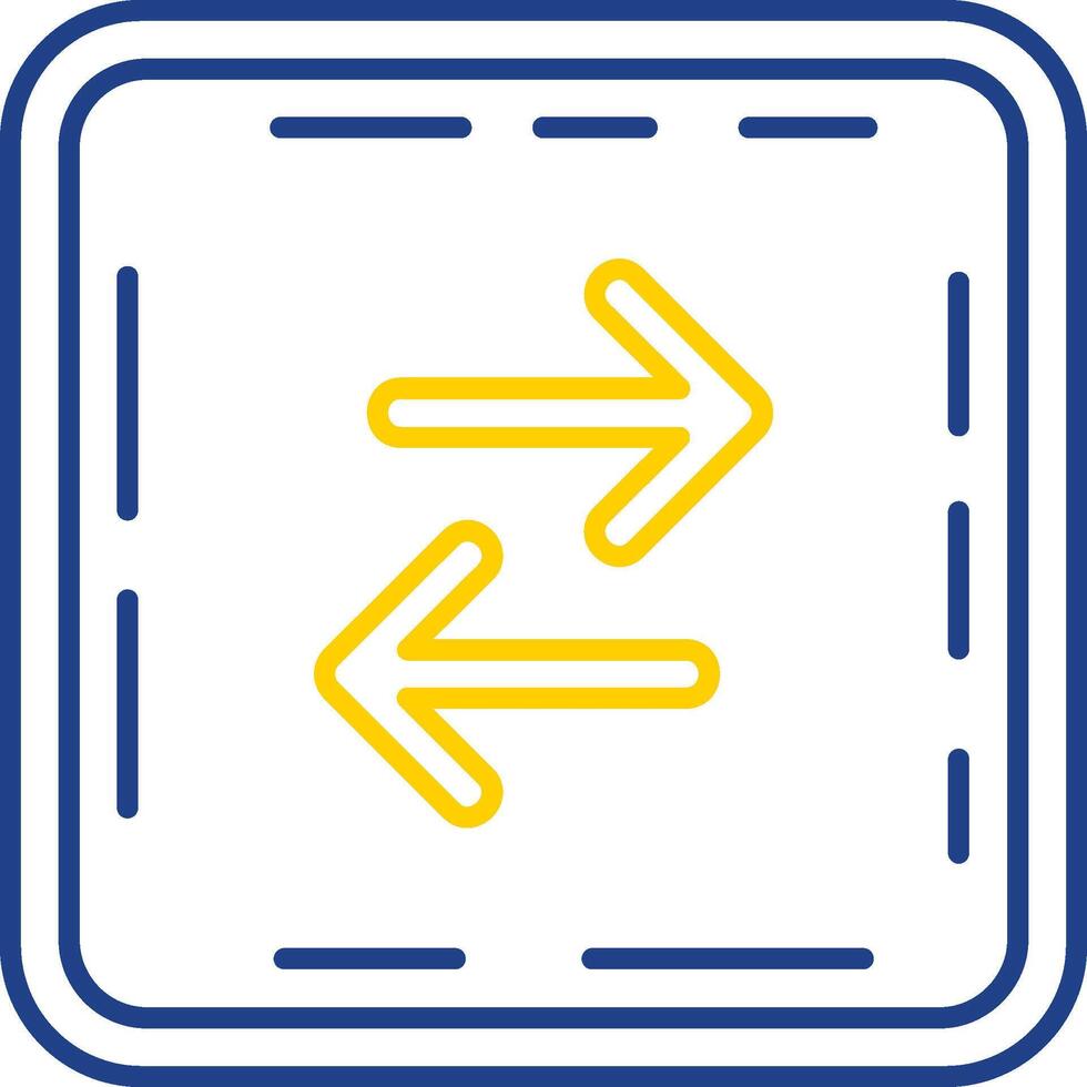 Swap Line Two Color Icon vector