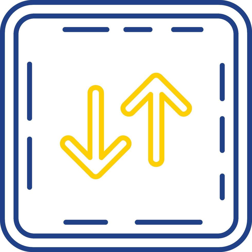 Swap Line Two Color Icon vector