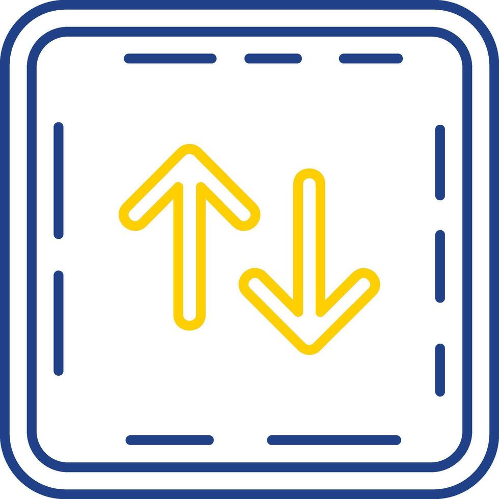 Swap Line Two Color  Icon vector