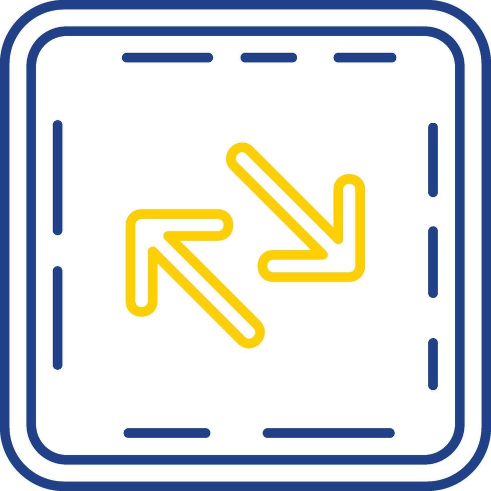 Swap Line Two Color  Icon vector