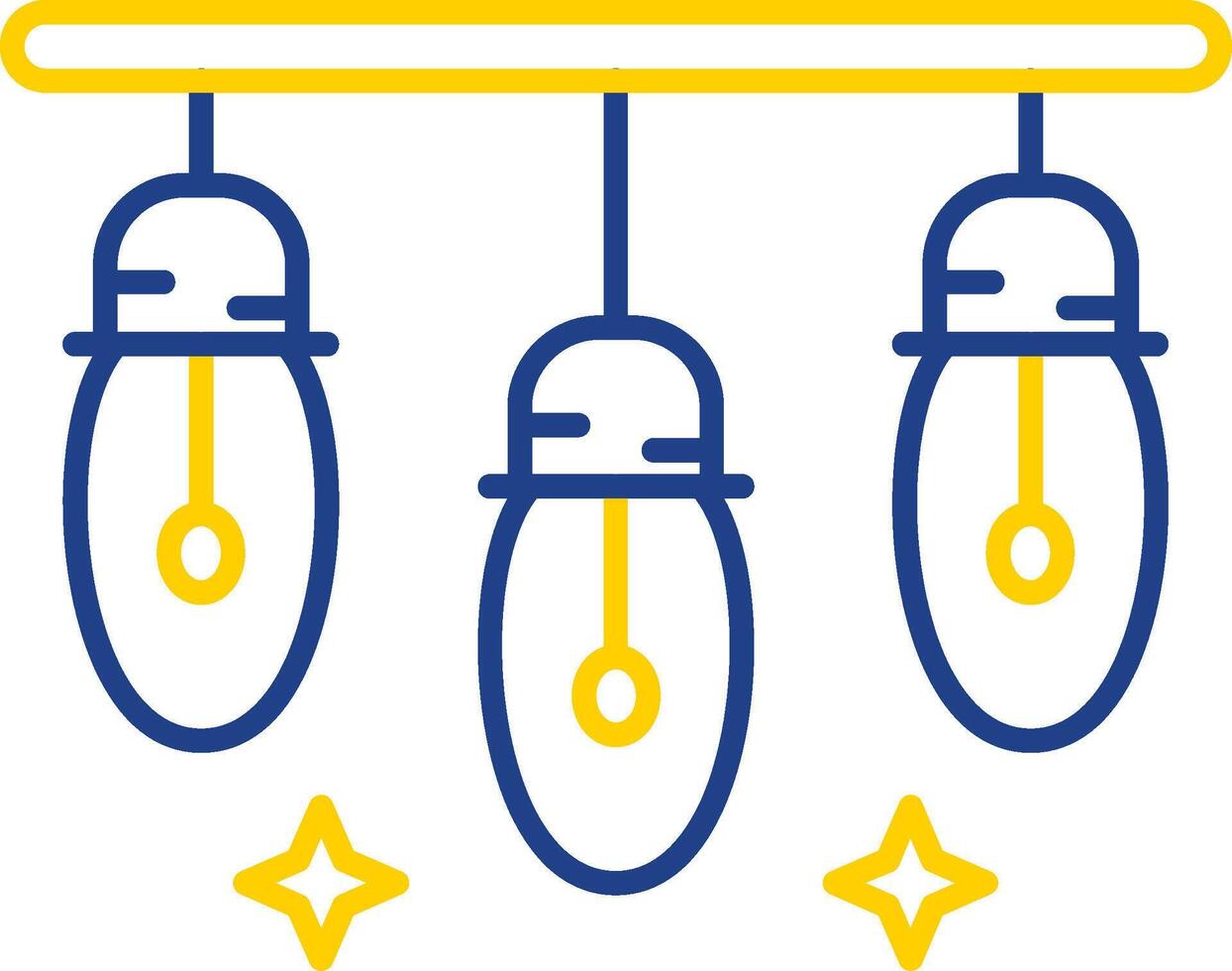 Lights Line Two Color Icon vector