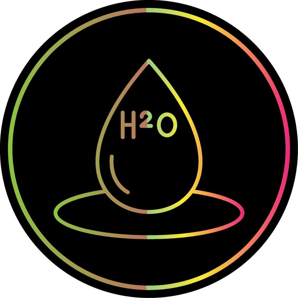 H2o Line Gradient Due Color Icon vector