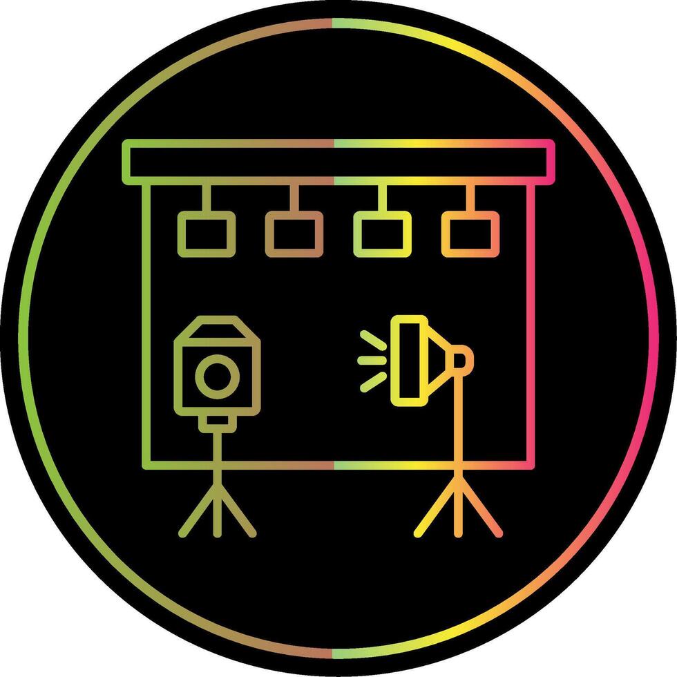 Studio Line Gradient Due Color Icon vector