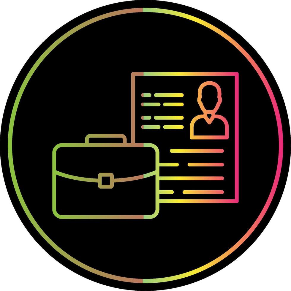 Suitcase Line Red Circle Icon vector