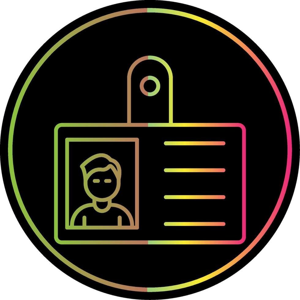 Id Line Gradient Due Color Icon vector