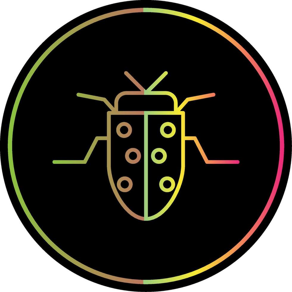 Insect Line Gradient Due Color Icon vector