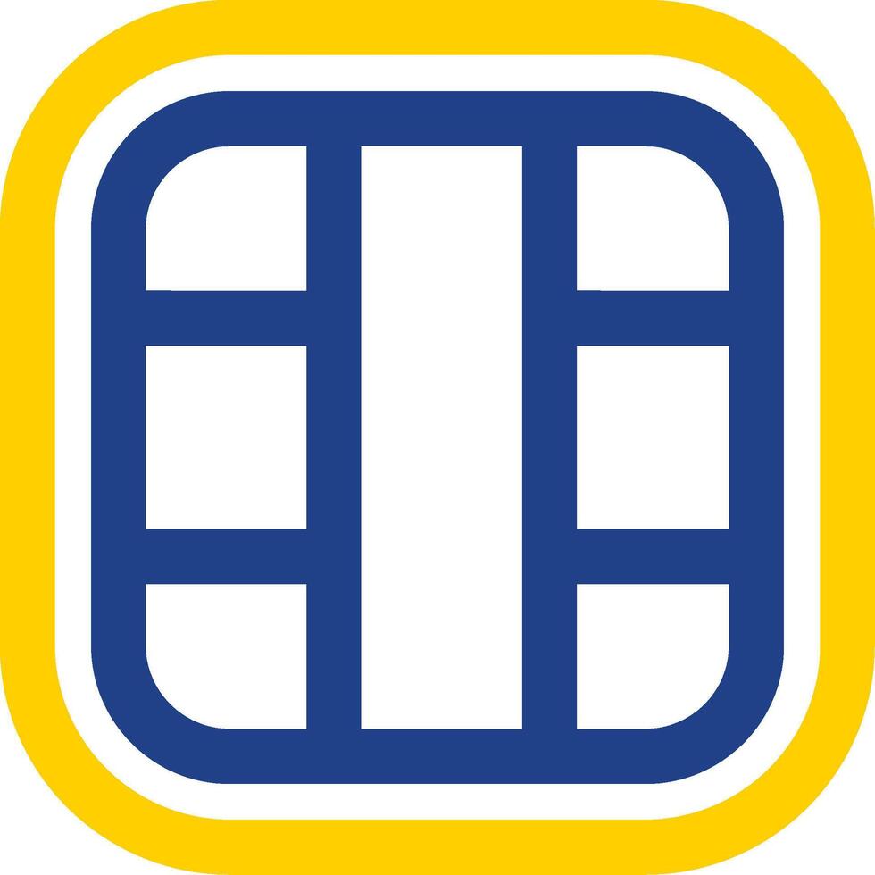 Layout Line Two Color Icon vector
