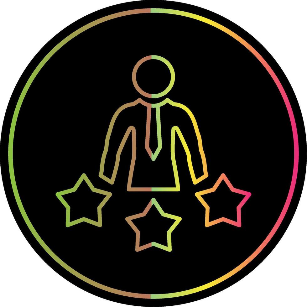 Experience Line Gradient Due Color Icon vector