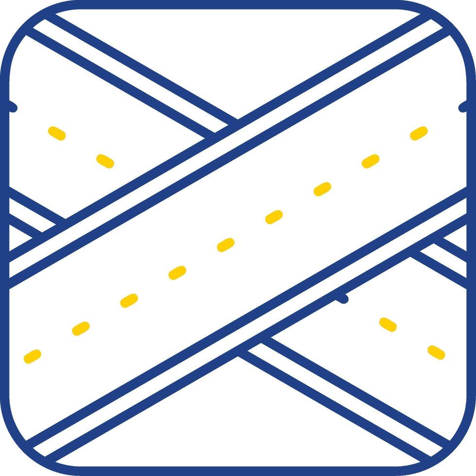 Overpass Line Two Color  Icon vector