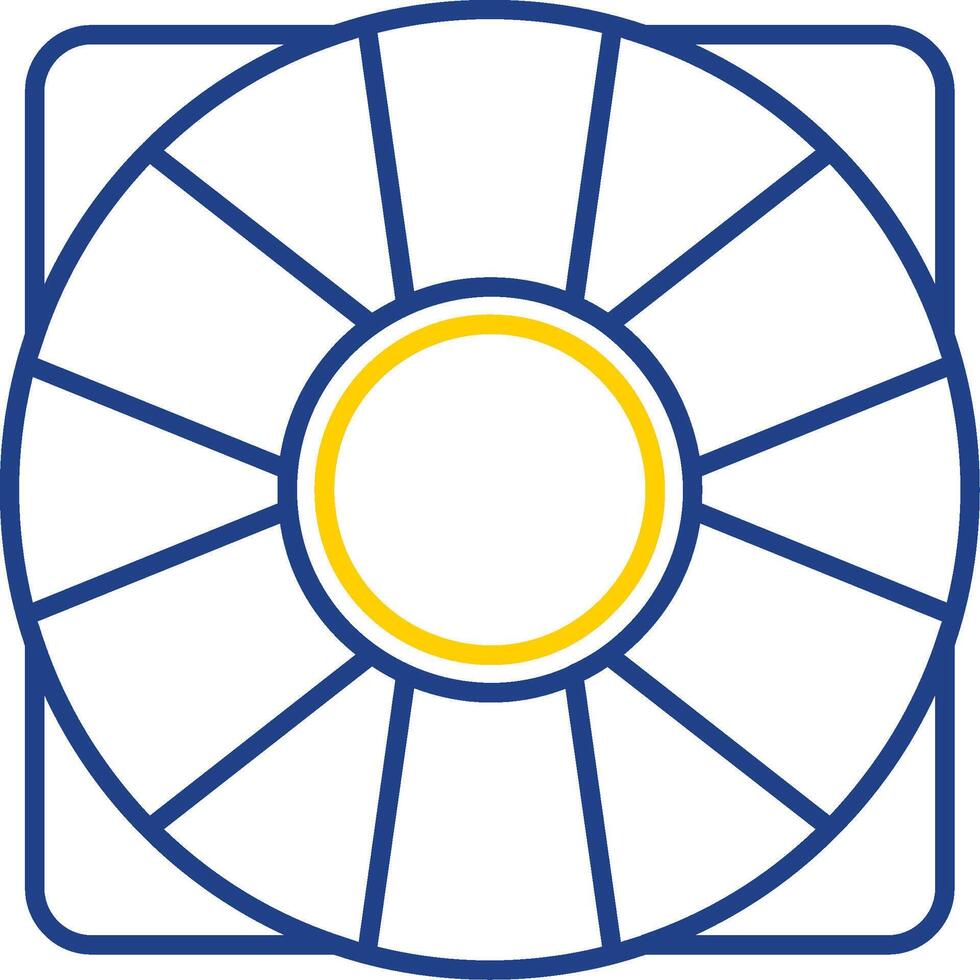 Support Line Two Color  Icon vector
