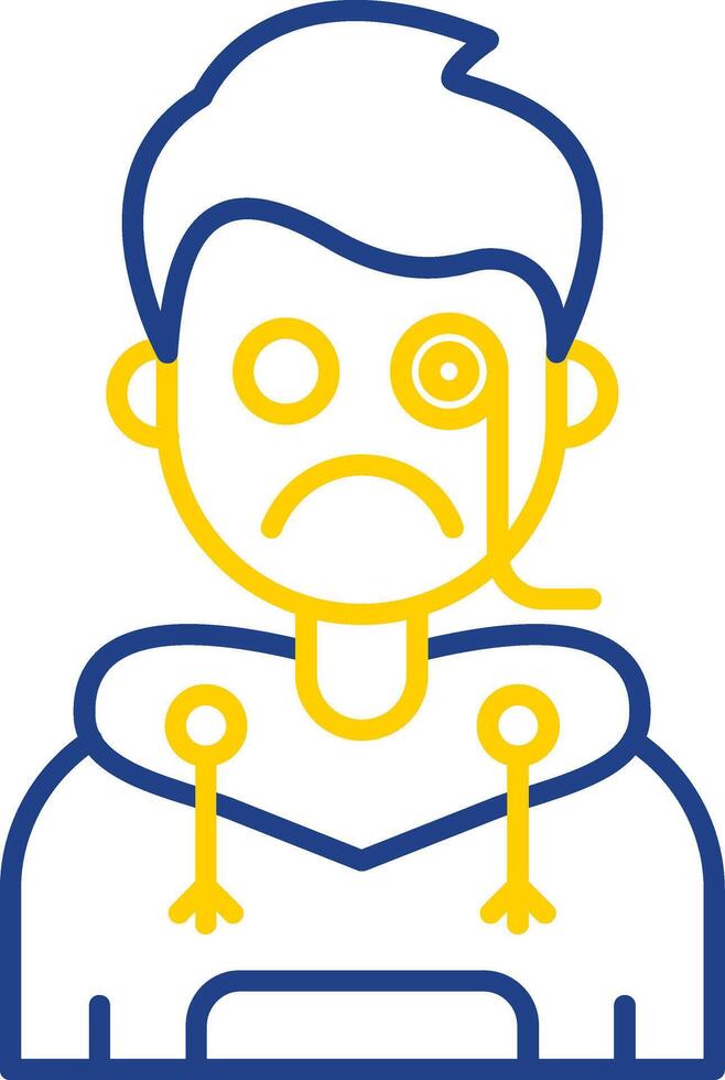 Detective Line Two Color Icon vector