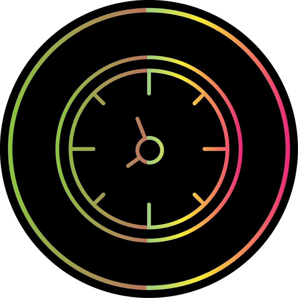 Time Line Gradient Due Color Icon vector