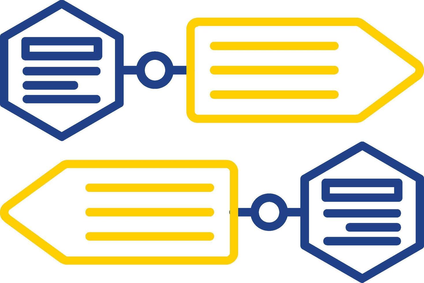 Infographic elements Line Two Color Icon vector