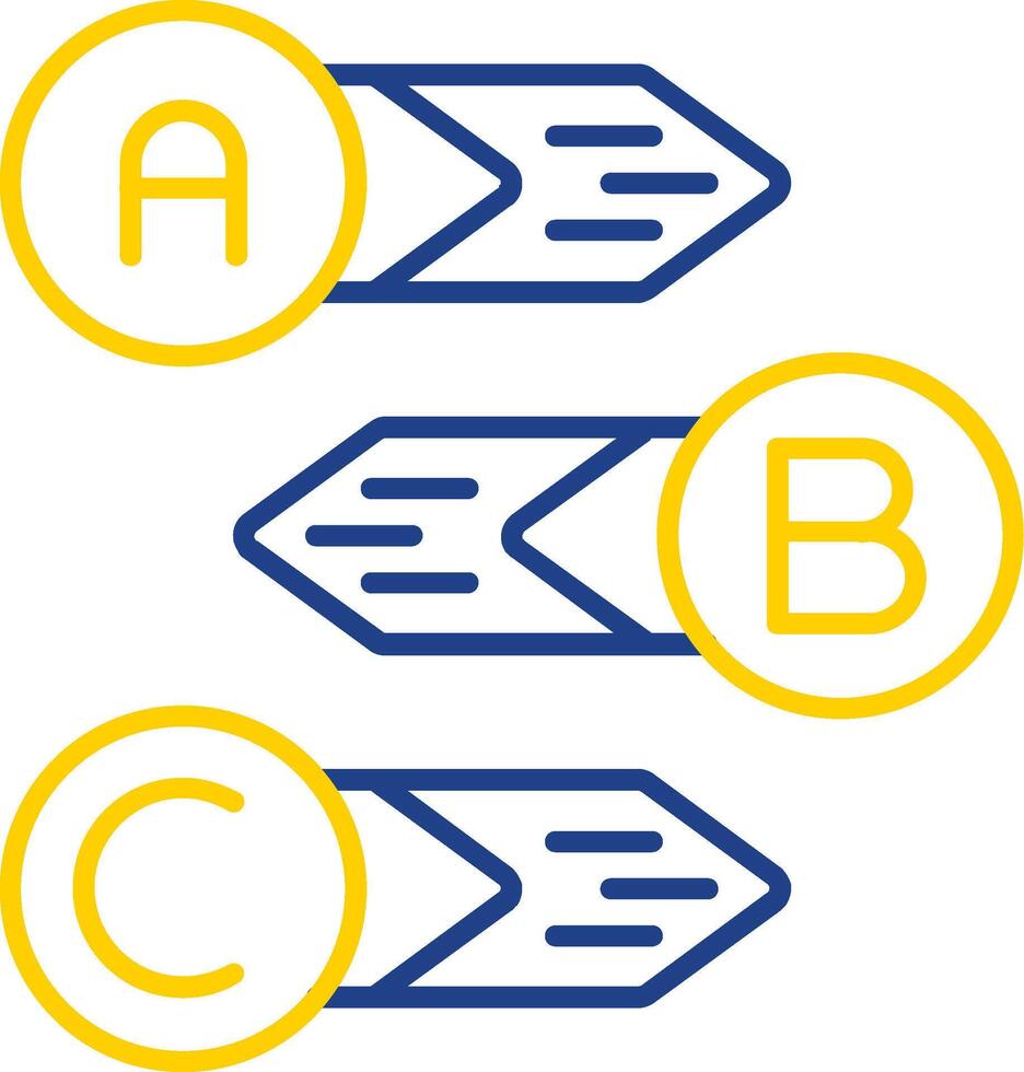Diagram Line Two Color Icon vector