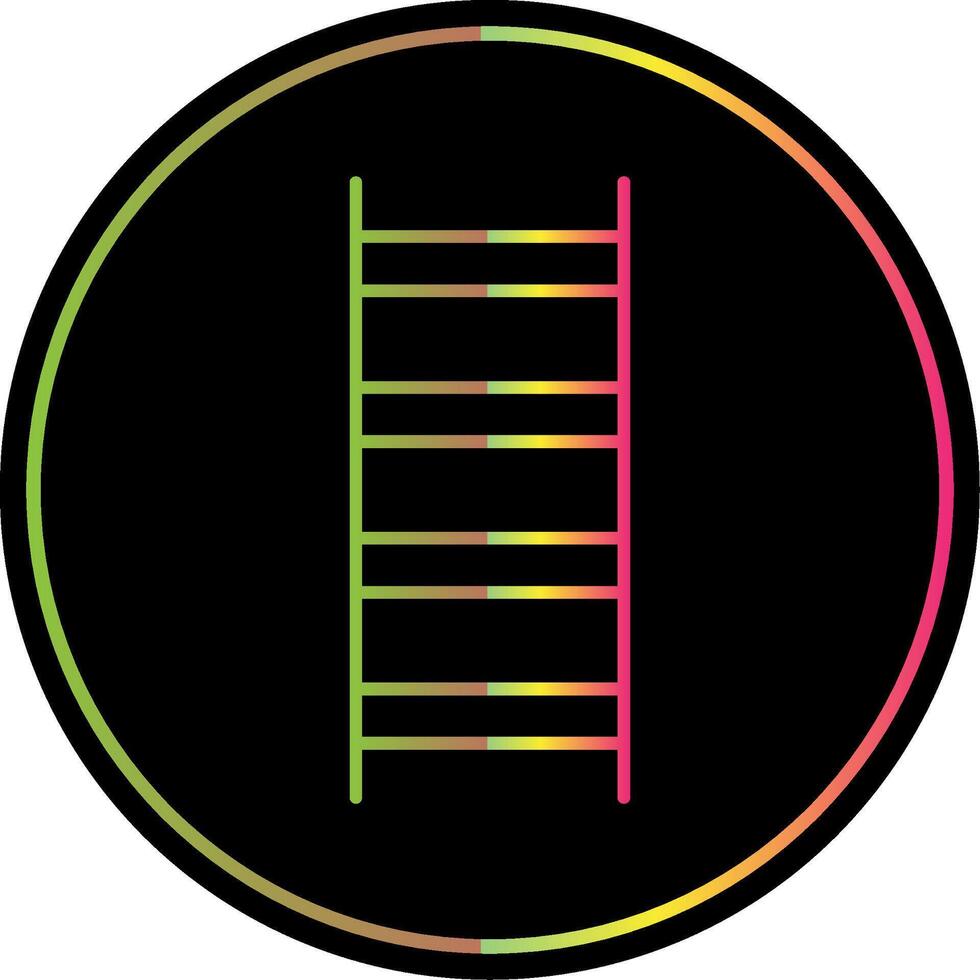 Ladder Line Gradient Due Color Icon vector