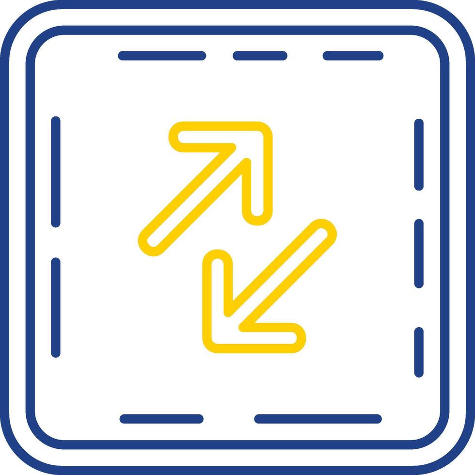 Swap Line Two Color Icon vector